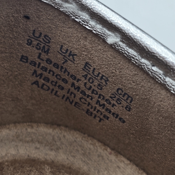 NIB Naturalizer Adiline-Bit Loafers, Silver Leather, Women's 9.5M - Picture 9 of 16